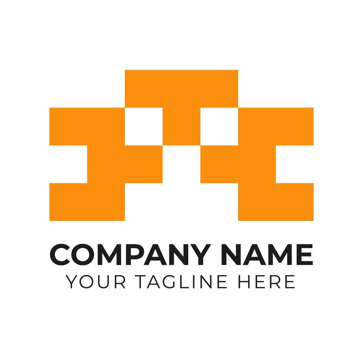 Vector plantilla de diseño de logotipo de empresa minimalista de monograma corporativo moderno profesional