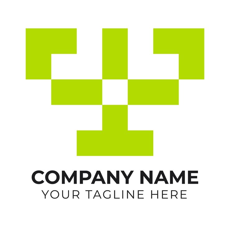 Vector plantilla de diseño de logotipo de empresa minimalista de monograma corporativo profesional