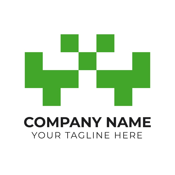 Vector plantilla de diseño de logotipo de empresa minimalista de monograma moderno corporativo profesional
