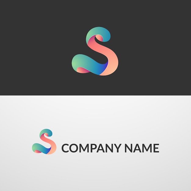 Plantilla de diseño de logotipo de empresa S