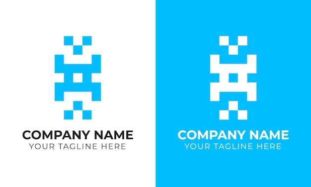 Plantilla de diseño de logotipo empresarial abstracto minimalista moderno corporativo creativo