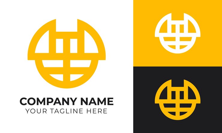 Vector plantilla de diseño de logotipo empresarial abstracto monograma minimalista moderno creativo