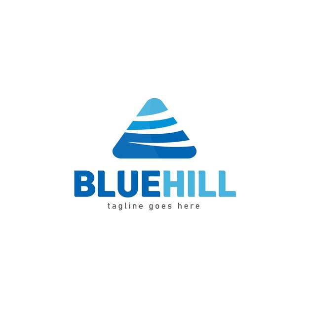 Plantilla de diseño de logotipo empresarial Blue Hill