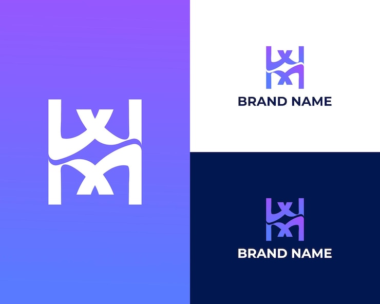 Vector plantilla de diseño de logotipo empresarial moderno abstracto xm o mx