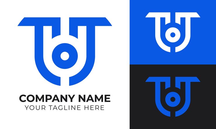Vector plantilla de diseño de logotipo empresarial monograma minimalista moderno creativo