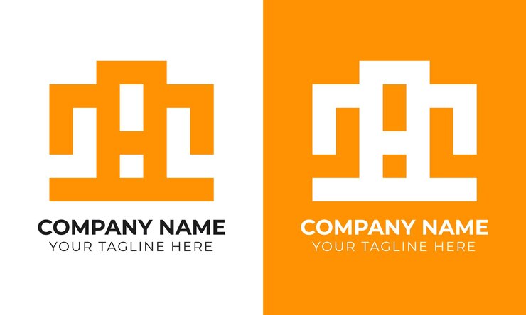 Vector plantilla de diseño de logotipo empresarial monograma minimalista moderno