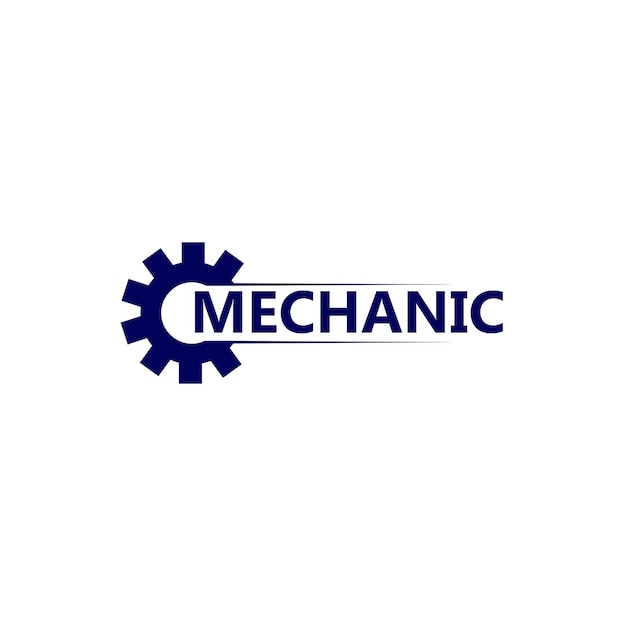 Plantilla de diseño de logotipo de equipo mecánico