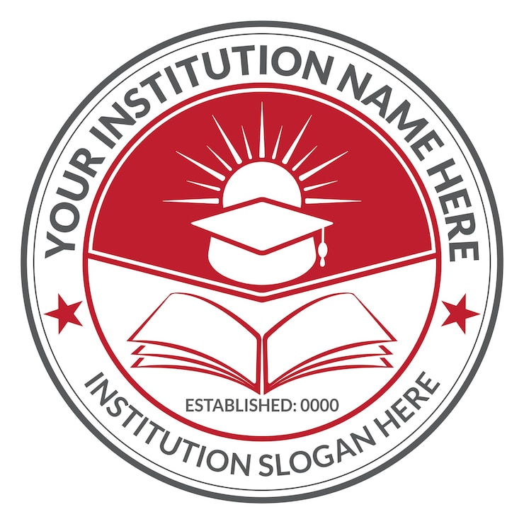 Vector plantilla de diseño de logotipo de la escuela e ideas de logotipo educativo personalizables