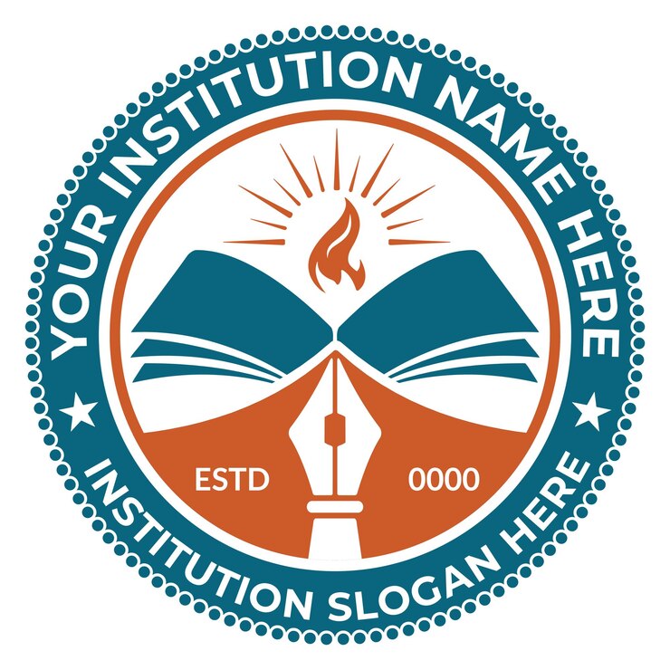 Vector plantilla de diseño de logotipo de la escuela e ideas de logotipo educativo personalizables