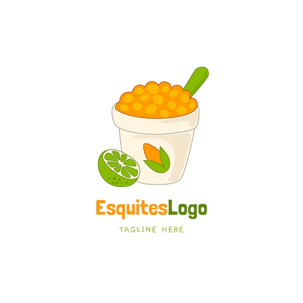 Plantilla de diseño de logotipo de esquites