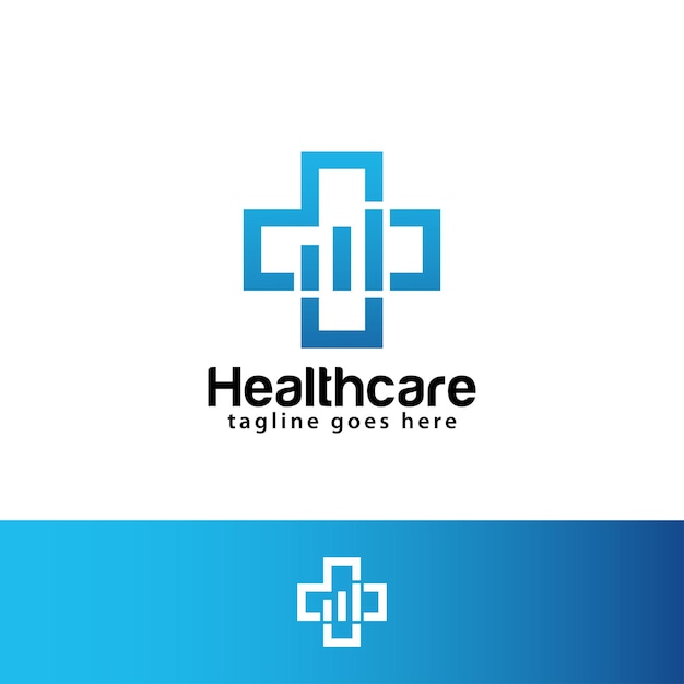 Vector plantilla de diseño de logotipo de estadísticas de salud