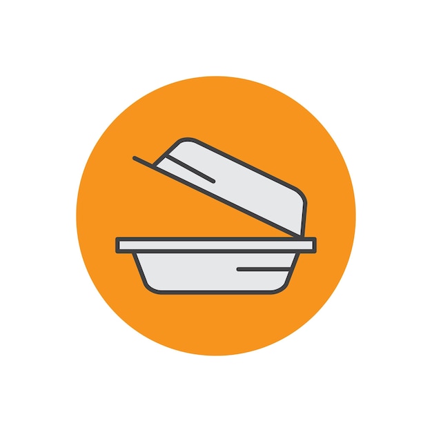 plantilla de diseño de logotipo de estilo plano de estirofoam