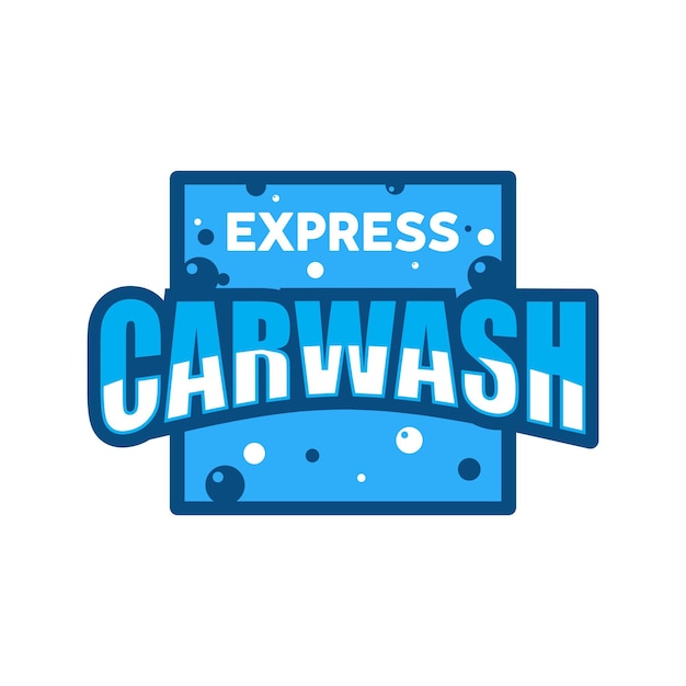 Plantilla de diseño de logotipo Express Car Wash