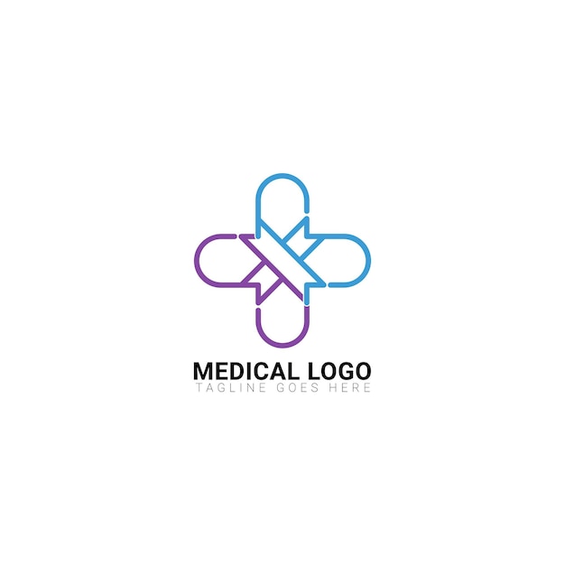 Plantilla de diseño de logotipo de farmacia médica.- ilustrador vectorial