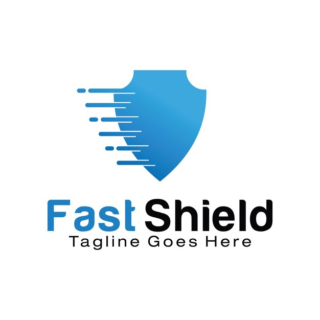 Plantilla de diseño de logotipo Fast Shield