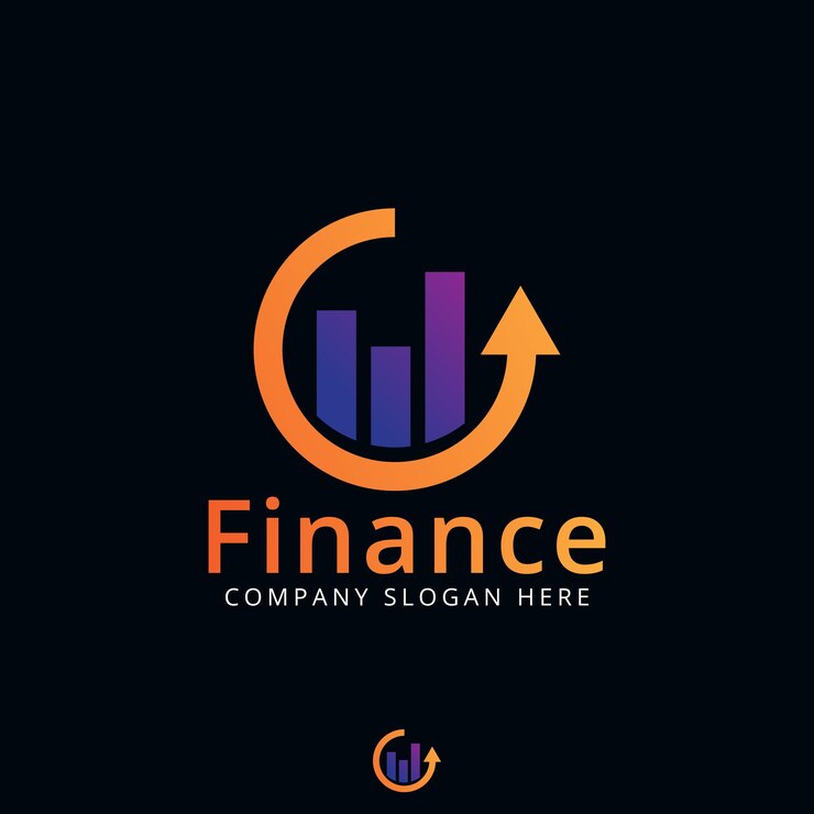 Vector plantilla de diseño de logotipo de finanzas planas gratuitas