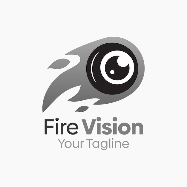 Plantilla de diseño de logotipo de Fire Vision Buena para la comunidad y la organización de la agencia de negocios