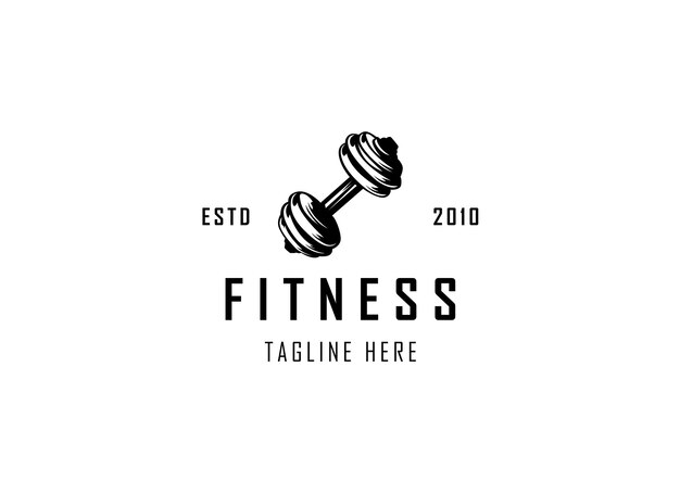 Plantilla de diseño de logotipo de fitness y gimnasio.