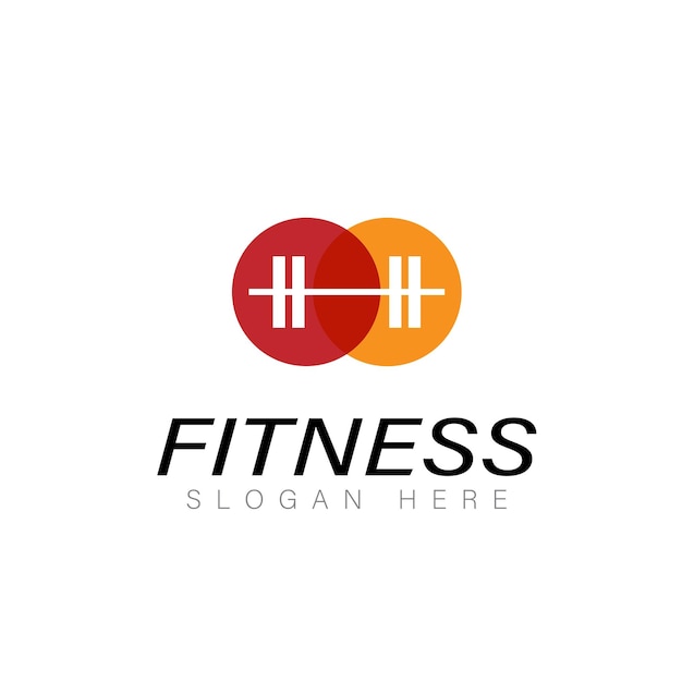 Plantilla de diseño de logotipo Fitness Gym con ejercicio atlético