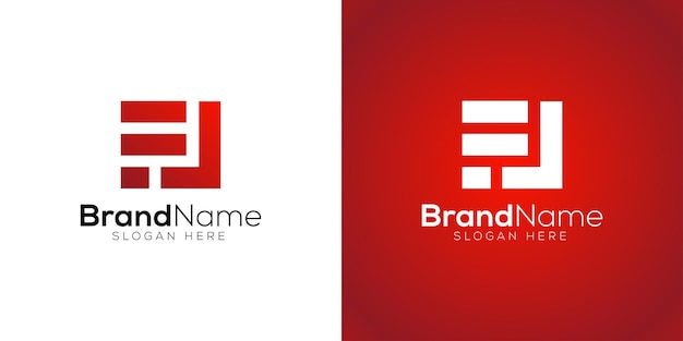 Vector plantilla de diseño de logotipo fl de letra de moda moderna