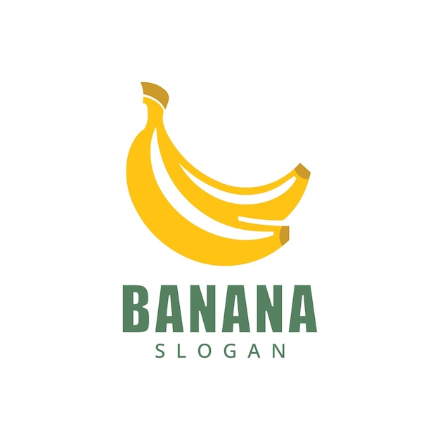 plantilla de diseño del logotipo de la fruta de plátano