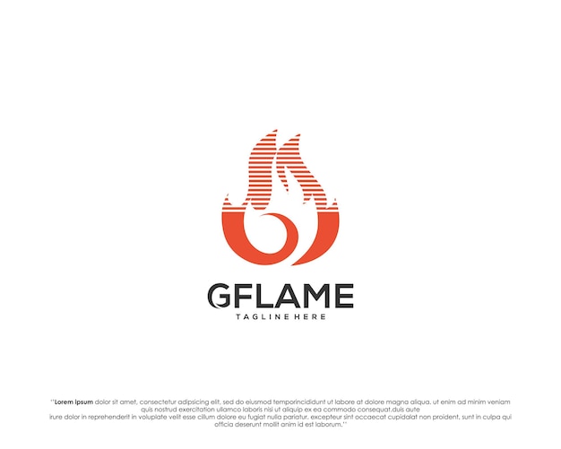 Plantilla de diseño de logotipo de fuego