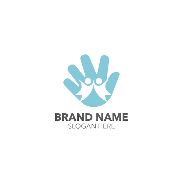 plantilla de diseño de logotipo de la fundación plantilla de logotipo para la compañía de caridad