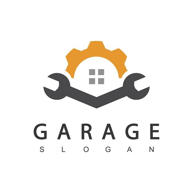 Plantilla de diseño de logotipo de garaje automotriz