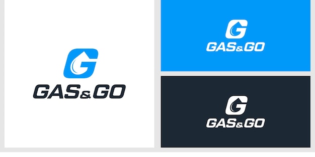 plantilla de diseño de logotipo gas & go
