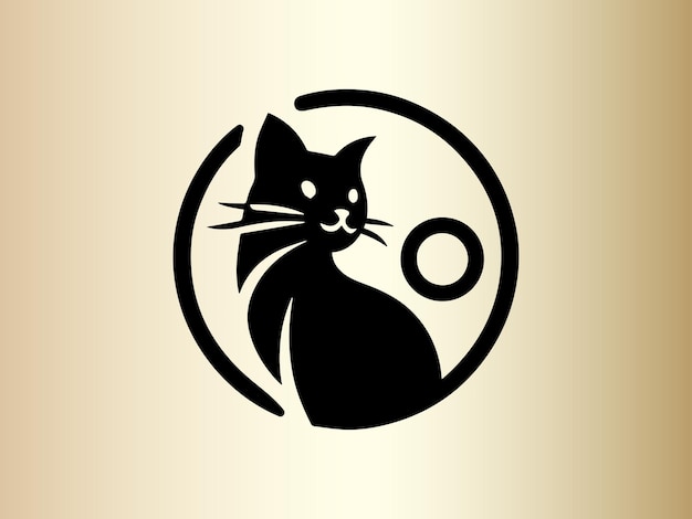 plantilla de diseño de logotipo de gato