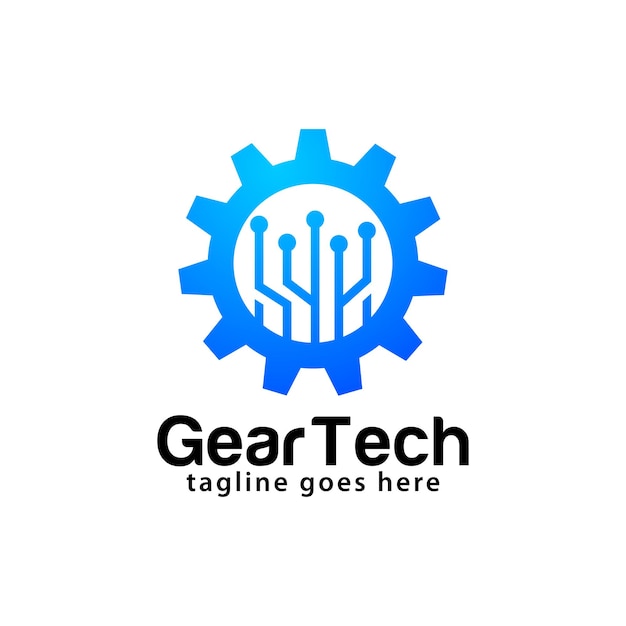 Plantilla de diseño de logotipo Gear Tech