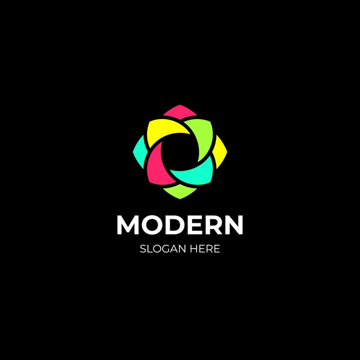 Plantilla de diseño de logotipo geométrico abstracto