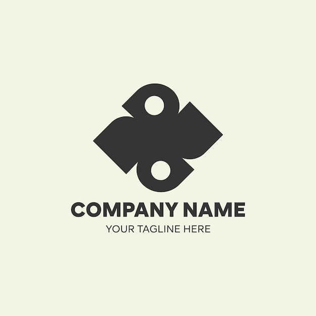 plantilla de diseño de logotipo geométrico corporativo