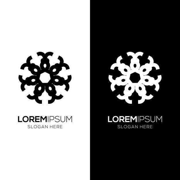 Plantilla de diseño de logotipo geométrico en estilo islámico decorado y mosaico