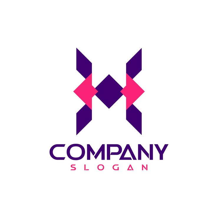Vector plantilla de diseño de logotipo geométrico de letra corporativa moderna x