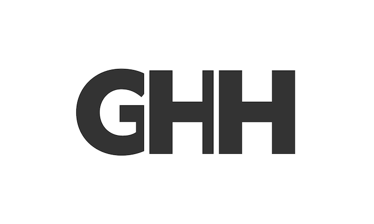 Vector plantilla de diseño de logotipo de ghh con texto en negrita fuerte y moderno logotipo vectorial basado en inicial con tipografía simple y minimalista identidad de empresa de moda