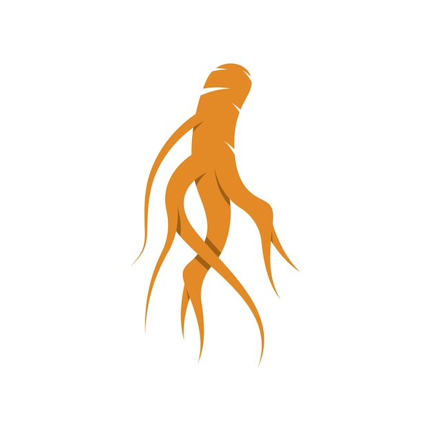 Plantilla de diseño de logotipo de ginseng e icono de símbolo