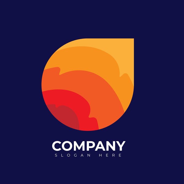 Plantilla de diseño de logotipo de globo de chat colorido