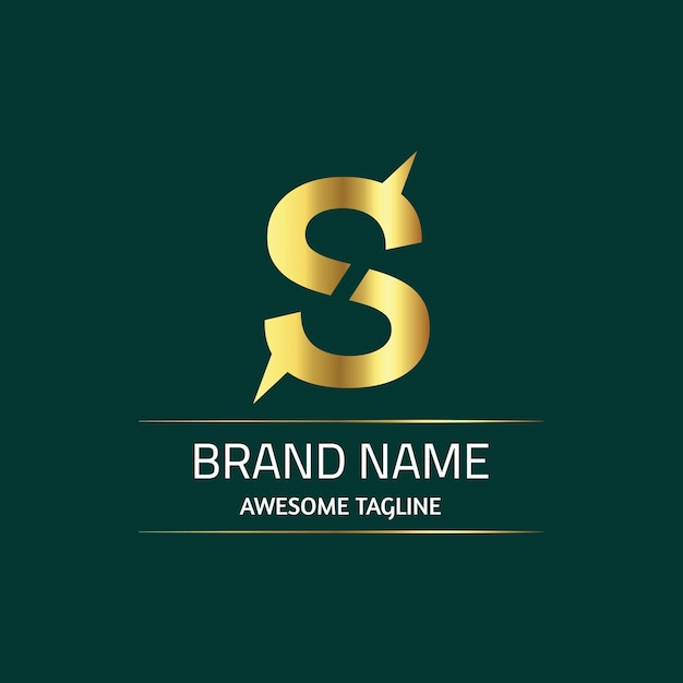 Plantilla de diseño del logotipo Gradient S
