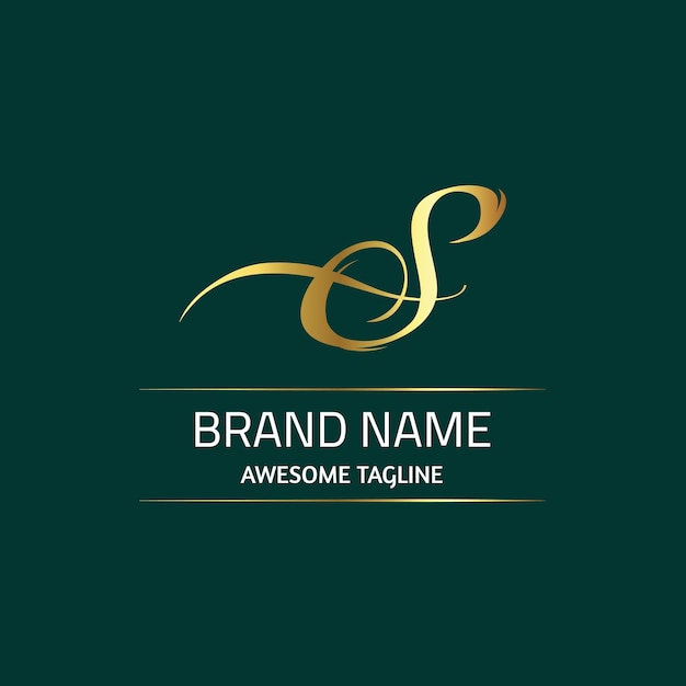 Plantilla de diseño del logotipo Gradient S