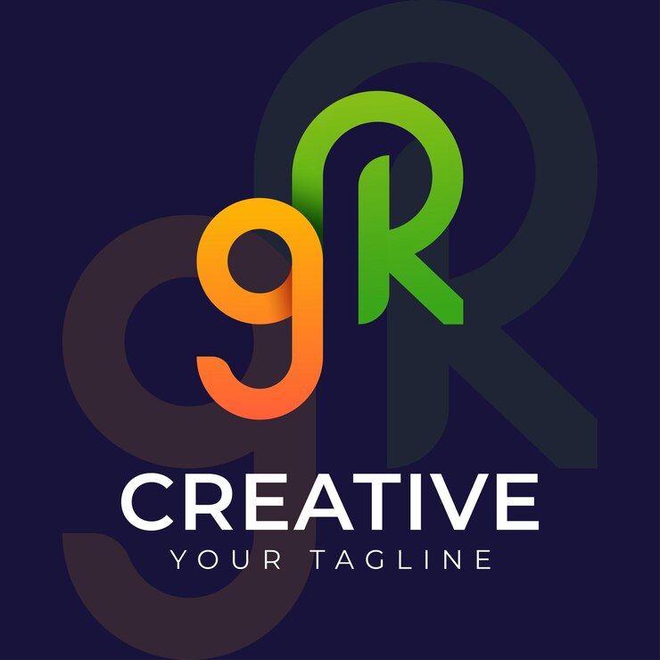 Vector plantilla de diseño de logotipo de gradiente vectorial de letra gk