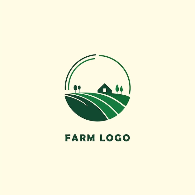 Plantilla de diseño de logotipo de granja Icono de vector de agricultura Concepto de logotipo de granja