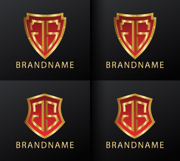 Plantilla de diseño de logotipo gs de letra inicial de monograma moderno