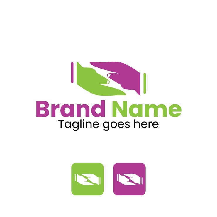 plantilla de diseño del logotipo de Handshake Modern Company