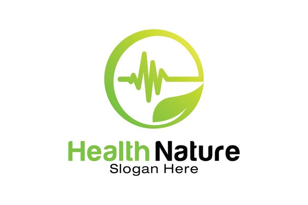 Plantilla de diseño de logotipo Health Nature