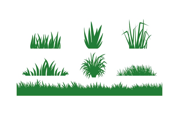 Plantilla de diseño de logotipo de hierba