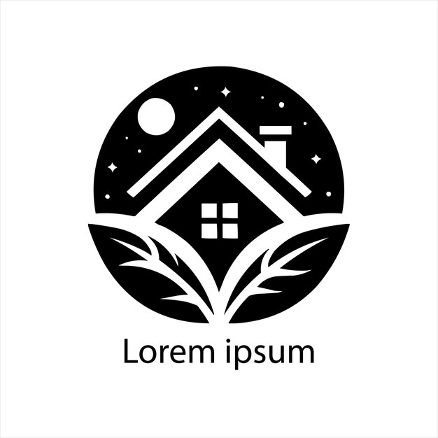 plantilla de diseño del logotipo de la hoja de inicio