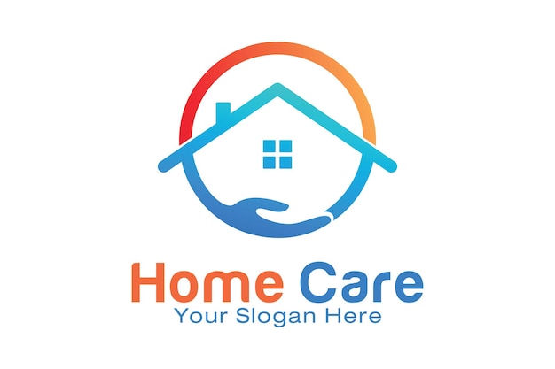 Plantilla de diseño de logotipo home care