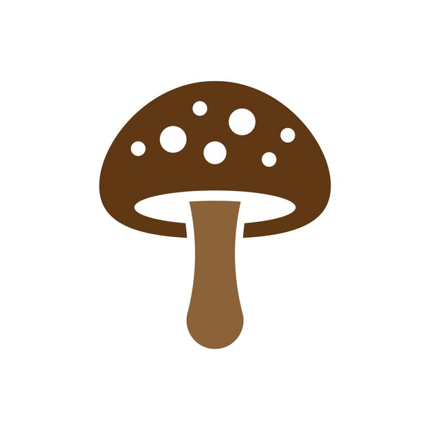 plantilla de diseño de logotipo de icono de hongo ilustración aislada