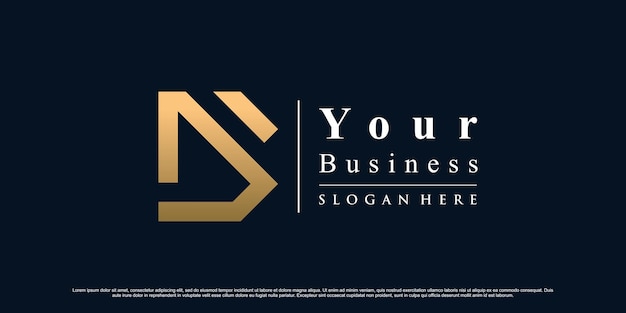 Plantilla de diseño de logotipo de icono de letra b con color de estilo degradado dorado Vector Premium